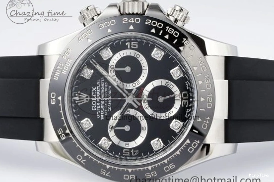 MiroTime 0425 Daytona 116519 Clean Factory 1:1 Best Edition Black Diamonds Dial on Oysterflex Rubber Strap SA Comfortable 1829